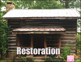 Historic Log Cabin Restoration  Granville County, North Carolina